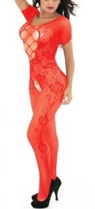 Red body stocking!¡